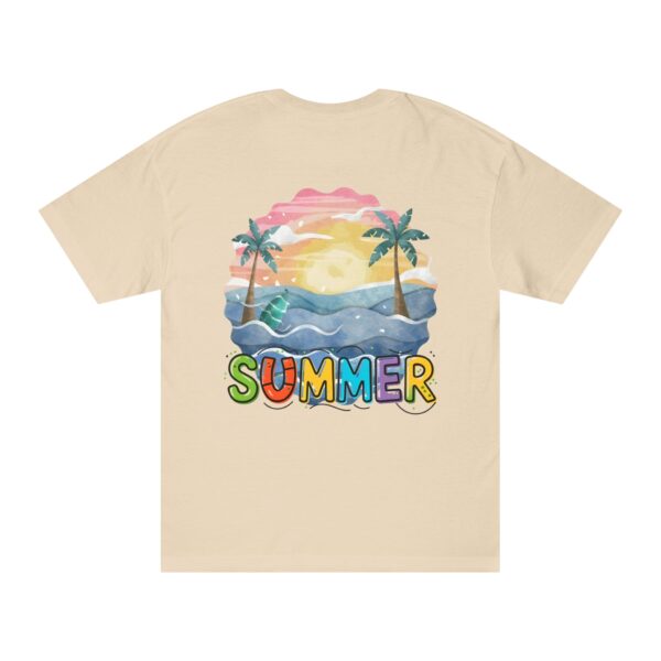 Summer Vibes Unisex Classic Tee - Colorful Sunset Design