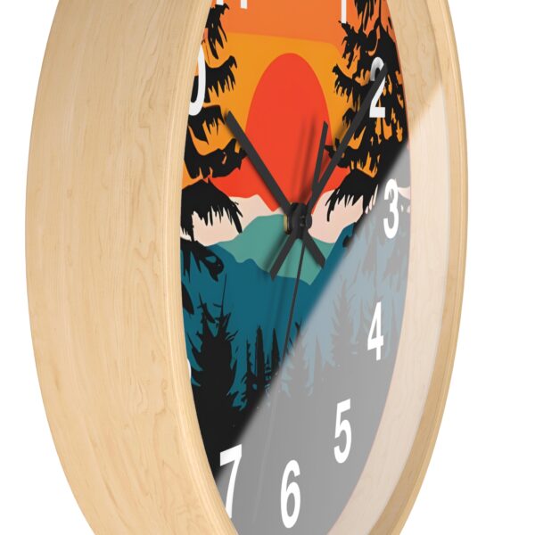 Sunset Mountain Wall Clock – Nature-Inspired Home Decor - Image 5
