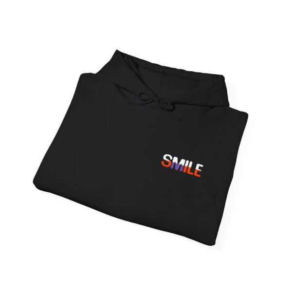 Unisex Heavy Blend™ Hooded Sweatshirt - 'SMILE' Design for Comfort and Joy - Image 4