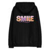 Premium eco hoodie, Playful Style Smile Hoodie - Image 4