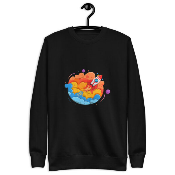 Unisex Premium Sweatshirt, with playful graphic on front