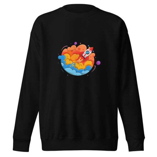 Unisex Premium Sweatshirt, with playful graphic on front - Image 4