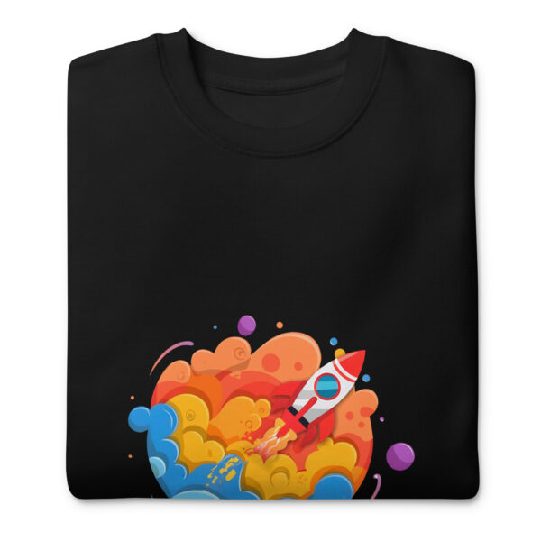 Unisex Premium Sweatshirt, with playful graphic on front - Image 5