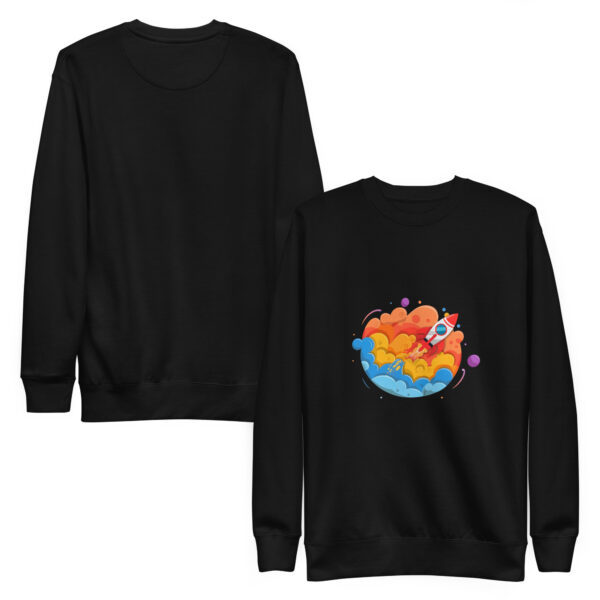 Unisex Premium Sweatshirt, with playful graphic on front - Image 2