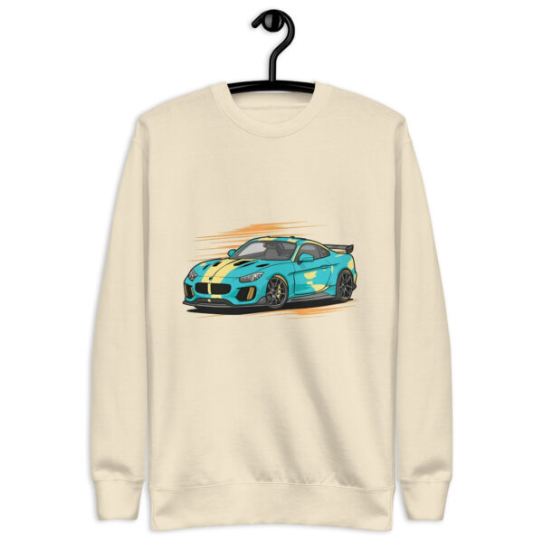 Unisex Premium Sweatshirt with car graphic on front