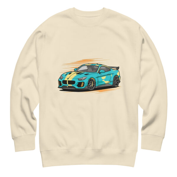 Unisex Premium Sweatshirt with car graphic on front - Image 5