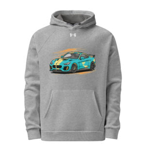 under armour® hoodie, car design for cool vibes, available in 2 colors, size: s to 2xl